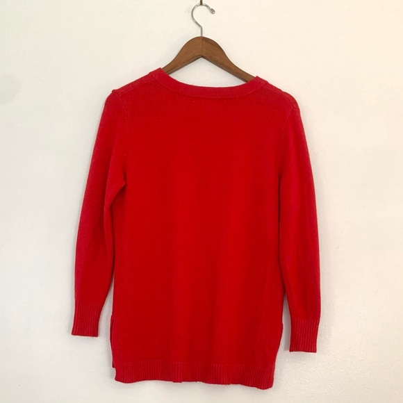 Anthropologie Serena V-Neck Sweater in Red - Picture 3 of 6